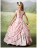 Beaded Luxury Taffeta Flower Girl Dress Popular Girl Dress With Cape